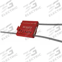 UNIVERSEAL Cable Seals: Red, Steel, 12 in Cable Lg, 1/16 in Cable Dia, Sequential, 50 PK (MPN F150M-2-APEEL RED50). Key specifications — Brand: UNIVERSEAL; Marking Color: White; Marking Included: Numbers and Barcode; Marking Message: Sealed; Marking Numbering: Sequential.