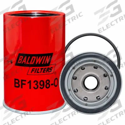 BALDWIN FILTERS Fuel Filter: Spin-On, 3 11/16 in Outside Dia, 1"-14 Thread Size, Cellulose - Spin-On Fuel Filters