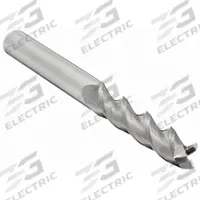 CLEVELAND Square End Mill: Carbide, 3 Flute, 7/16" Mill Dia, 2" LOC, 4" OAL (MPN C60633)