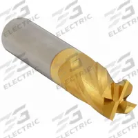 APPROVED VENDOR Square End Mill: Carbide, TiN Coated, 4 Flute, 3/8" Mill Dia, 5/8" LOC, 2" OAL (MPN 203-001171)