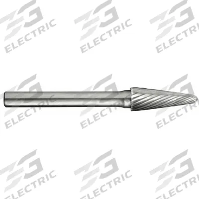 CLE-LINE Carbide Bur: Ball-Nosed Cone, SL-1, Single Cut, 1/4" x 5/8" Head - Single-Cut Ball-Nosed Cone Burs