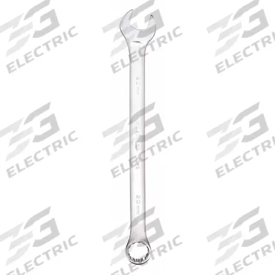 WESTWARD Combination Wrench: Alloy Steel, Chrome, 20 mm Head Size, 11 1/2 in Overall Lg - Metric 12-Point Combination Wrenches