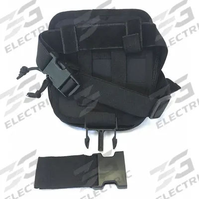 MEDSOURCE First Aid Kit Trauma Bag: 7 in L x 7 1/2 in W x 2 1/2 in D, Nylon, Black - Medical Pouches