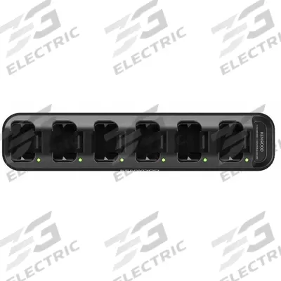 KENWOOD Rapid rate 6-Unit Charger for KNB-81L: Fits KENWOOD, For PKT-300 Series - Kenwood-Compatible Chargers