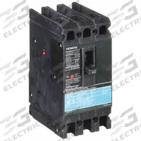 SIEMENS Molded Case Circuit Breaker: 60 A Amps, 18kA at 480V AC, Fixed, Load Side Lug, ABC, ED4 (MPN ED43B060). Key specifications — Phase Connection: ABC; Instantaneous Trip: Fixed; Terminal Connection: Load Side Lug; Series: ED4; Max. AIR Rating: 18kA at 480V AC.