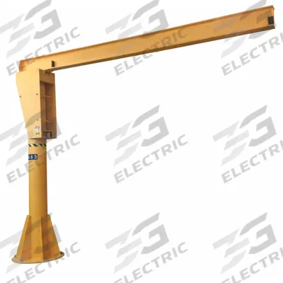 CALDWELL Jib Crane: Base Plate Mounted, 10,000 lb Load Capacity - Base-Plate Mounted Jib Cranes