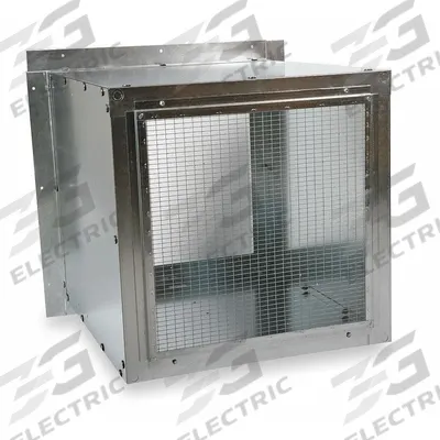 Dayton Wall Housing: Steel, For 8 in Blade Dia, 18 ga Thick - Housings for Wall-Mount Ventilation Fans