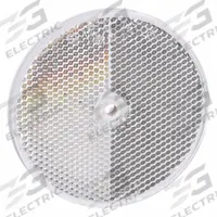 TELEMECANIQUE SENSORS Round Sensor Reflector: Non-Polarized, Round, Acrylic, 76 mm Overall Dia (MPN RF30). Key specifications — Product Type: Non-Polarized Photoelectric Sensor Reflector; Brand: TELEMECANIQUE SENSORS; Manufacturer Part Number: RF30; Compatible Product Type: XU Photoelectric Sensors; Material: Acrylic; Polarization: Non-Polarized.