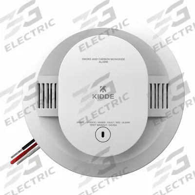 KIDDE Smoke/CO Alarm: Hardwired, Battery Backup, Smoke/CO Detector, Photoelectric - Combination Carbon Monoxide & Smoke Detectors