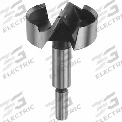 BOSCH Forstner Drill Bit: 2 in Drill Bit Size, 4 in Overall Lg, 3/8 in Shank Dia - Carbon Steel Forstner Drill Bits