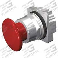 SIEMENS Mushroom Head Push Button: 30 mm, Non-Metallic, Maintained (MPN 52PP3W2). Key specifications — Action: Maintained; Brand: SIEMENS; Series: 52; Push Button Material Type: Non-Metallic.