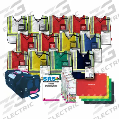 DISASTER MANAGEMENT SYSTEMS Rapid Response Kit with Rolling Duffel: 15 in Overall Wd - Incident & Triage Management Kits