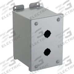 HAMMOND Push Button Enclosure: 22mm, 2 Holes, Carbon Steel, NEMA 12/13 (MPN 1437MB). Key specifications — Brand: HAMMOND; Environments & Applications: Oil-Tight and Dust-Tight.