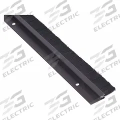 NATIONAL GUARD Door Weatherstripping: Brush Insert, 3 ft Lg, 2 1/16 in Wd, 3/8 in Ht (MPN D608DKB-36"). Key specifications — Insert Material: Nylon; Flange Material: Aluminum; Brand: NATIONAL GUARD.