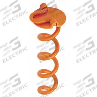 VORTEX Earth Anchor: Orange, Steel, 10 in Overall Lg, 3 in Overall Dia (MPN ANCFR10-ORG-A). Key specifications — Color: Orange; Material: Steel; Brand: VORTEX; For Use With: Furniture.