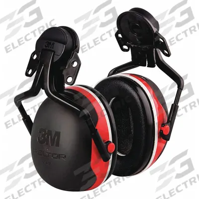 3M PELTOR Ear Muffs: Hard Hat-Mounted Earmuff, Passive, 25 dB NRR, Dielectric - Hard Hat-Mounted Earmuffs