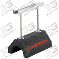 DURA-BLOK Pipe Support Block: Rubber Base, Electroplated Cast Iron, 9.35 in Overall Lg (MPN DBE10-16). Key specifications — Support Material: Cast Iron; Base Material: Rubber; Base Size: 9.35 in L x 6 in W; Brand: DURA-BLOK.