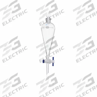 APPROVED VENDOR Funnel: Borosilicate Glass, 250 mL, 22 mm, 12 mm, 60 mm Stem Lg - Separatory Funnels