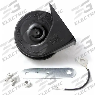 FIAMM Electric Horn: 12V DC, High Tone, Electric, Black, Unfinished - Electric-Powered Horns