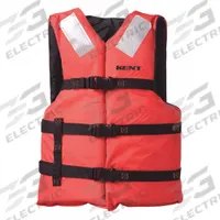 KENT SAFETY Life Jacket: Orange, Level 70, Type III, 15 1/2 lb Buoyancy, SOLAS-Grade Reflective (MPN 150000-200-004-23). Key specifications — Color: Orange; Brand: KENT SAFETY; Buoyant Material: Foam; Closure: Belt; USCG Performance Level: Level 70; Style: Life Jacket; For Age Group: Adult; Product Type: Personal Flotation Device.