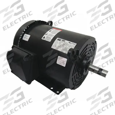 Dayton General Purpose Motor: Rigid Base Mount, Totally Enclosed Fan Cooled, 10 hp - Rigid Base 3-Phase General Purpose AC Motors