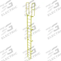 TRI-ARC Ladder,Walk-Thru Fixed,Steel,16-Rung: 19 ft Overall Ht, 28 in Overall Wd, Steel, 16 Rungs (MPN WLFS0216-Y). Key specifications — Brand: TRI-ARC; Number of Sections: 1.