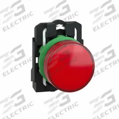 SCHNEIDER ELECTRIC Pilot Light: 22 mm Panel Mounting Size, Red, LED, XB5 Series (MPN XB5AVG4). Key specifications — Series: XB5; Brand: SCHNEIDER; Includes Push-To-Test: No Push-To-Test Included.