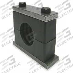 BEHRINGER PIPE SYSTEMS Vibration-Dampening Beta Clamp: Ribbed Bore, 304 Stainless Steel Clamp (MPN SHT72875-PP)