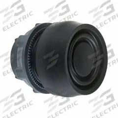 SCHNEIDER Flush Push Button: Black, 22 mm Mounting Size, Non-Metallic, Momentary (MPN ZB5AP2S). Key specifications — Brand: SCHNEIDER; Action: Momentary; Series: XB5; Push Button Material Type: Non-Metallic.