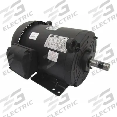 Dayton General Purpose Motor: Rigid Base Mount, Totally Enclosed Fan Cooled, 1 hp - Rigid Base 3-Phase General Purpose AC Motors