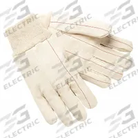 MCR SAFETY Knit Gloves: L ( 9 ), Glove Hand Protection, Uncoated, 500°F Max Temp, Cotton, 12 PK (MPN 9018C). Key specifications — Knit Material Color: Beige; Brand: MCR SAFETY.
