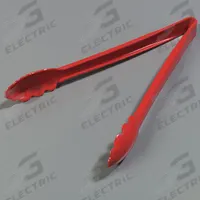 CARLISLE Serving Tongs: 11 3/4 in Overall Lg, Red, NSF Certified, Plastic, Dishwasher Safe (MPN 471205). Key specifications — Dishwasher Safe: Yes; Brand: CARLISLE; NSF Certified: Yes; Blade Material: Plastic.