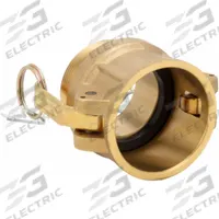 Cam and Groove Coupling: 1 1/2 in Coupling Size, 1 1/2 in Hose Fitting Size, 2 11/16 in Overall Lg (MPN G150-B-BR). Key specifications — Gasket Material: Nitrile; Thread Size: 1-1/2 in -11-1/2; Brand: DIXON VALVE & COUPLING.