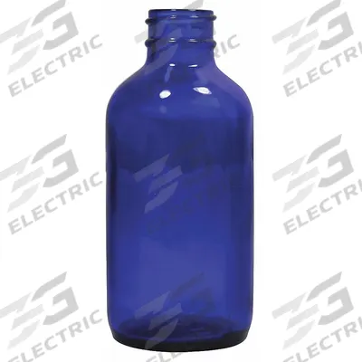 QORPAK Bottle: 60 mL, Blue, 20-400 mm, No Closure, 240, No Closure - Clear Narrow Mouth Round Glass Lab Bottles