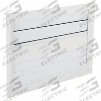 26"H-W Aluminum Ceiling Truss Damper: For 24 in Fan, Single Panel, 32 in H, 26 in W, 1 3/8 in D (MPN 3HHR6). Key specifications — Airflow Direction: Horizontal; Brand: DAYTON; Maximum Air Velocity: 1500 fpm; Mounting Position: Horizontal.