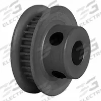DAYTON Timing Pulley: Modified Curvilinear, Fixed, For GT Timing Belt Section, For 3 mm Belt Wd (MPN 30-2P03M6FA6). Key specifications — Brand: DAYTON; Finish: Clear Anodized; For Belt Series: Powerhouse®.