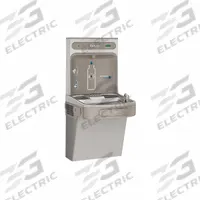 ELKAY Drinking Fountain with Bottle Filler: On-Wall, Non-Refrigerated, Vinyl Clad Steel, Gray (MPN LZSDWSVRLK). Key specifications — Brand: ELKAY; Housing Material: Vinyl Clad Steel; Filter Access: Bottom Panel Access; Housing Finish: Granite; Chilling Capacity: Non-Refrigerated; Housing Color: Gray.