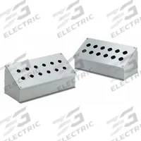 HOFFMAN Push Button Enclosure: 30mm, 6 Holes, Carbon Steel, NEMA 12 (MPN E6PBA). Key specifications — attr211299: HOFFMAN; attr1043605: Indoor Dust & Water Droplets.