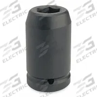 PROTO Impact Socket: 1 1/2 in Drive Size, SAE, 3 5/8 in Socket Size, 6-Point, Deep, Black Oxide (MPN J15058L). Key specifications — attr1215501: PROTO; attr1215515: Black Oxide; attr1215518: 3-5/8 in.