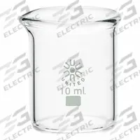 APPROVED VENDOR Beaker: 10 mL, 0.3 fl oz, A, Low Form, Type I, Colorless, Borosilicate Glass (MPN BG1000-10). Key specifications — attr1371034: Type I; attr1371051: APPROVED VENDOR; attr1371062: Colorless.