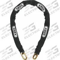 ABUS Maximum Security Chain: 6 ft Lg, 9/16 in Chain Dia, Zinc, Yellow (MPN 00718). Key specifications — Includes Chain Cover: Yes; Coating Material: Nylon; Environment: Indoor and Outdoor; Brand: ABUS.