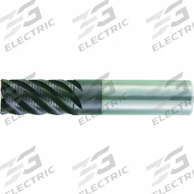 WIDIA HANITA Roughing End Mill: Carbide, AlTiN Coated, 4 Flute, 3/4" Mill Dia, 1-1/2" LOC - Fast-Cutting Corner-Radius Carbide Roughing End Mills for Stainless Steel & Super Alloys
