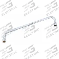 T&S BRASS Spout: Spout, Double-Bend, Swivel Spout, Brass, Chrome, 26.3 gpm Flow Rate, Laminar (MPN 064X). Key specifications — Includes: Nozzle; Product Type: Spout; Spout Style: Swivel; Body Material: Brass; Brand: T&S BRASS.
