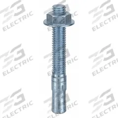 MKT FASTENING Wedge Anchor: 3 in Overall Lg, 3/8 in Dia, 3/8"-16 Thread Size, Steel, Steel, 50 PK (MPN 2538300). Key specifications — Brand: MKT FASTENING; Anchor Type: Wedge; Finish Type: Zinc Yellow.