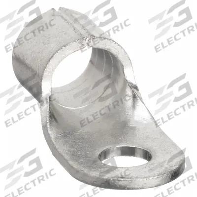 BURNDY Ring Terminal: Bare, 5/16 in Stud Size, 2 AWG to 2 AWG Wire Sizes - Non-Insulated Ring Terminals