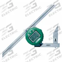 INSIZE Digital Bevel Protractor: 6 in, 12 in Blade Lg, -360°to 360°, +/-5 min Accuracy, 3 1/8 in (MPN 2172-360A). Key specifications — attr1182192: 10 sec/0.005°; attr1182193: Stainless Steel; attr1182194: +/-5 min; attr1182195: 6 in, 12 in; attr1182197: Preset The Reading; attr1182199: LCD; attr1182218: INSIZE.