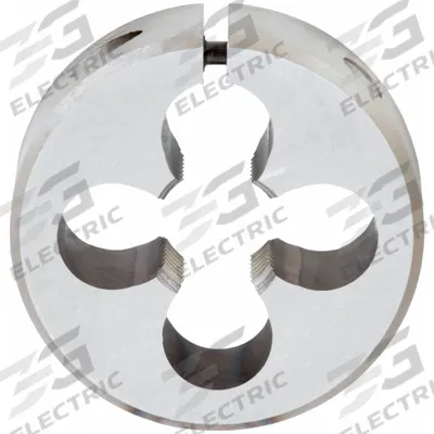 OSG Round Threading Die: 9/16"-12 UNC, 1 1/2 in OD, Solid, High Speed Steel (MPN 2707400) - Solid Round Threading Dies