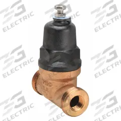 APOLLO Water Pressure Reducing Valve: NPT x NPT, 1/2 in Pipe Size, Bronze, 15 psi to 75 psi (MPN 36ELF12301T). Key specifications — Brand: APOLLO; Union Type: Double Union; Low-Lead Compliance: Low-Lead Compliant.