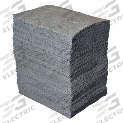 BRADY SPC ABSORBENTS Sorbent Pad: 28 oz Volume Absorbed Per Pad, Polypropylene, Perforated - Sorbent Pads