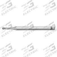 OSG Ball End Mill: Carbide, WXL Coated, 2 Flute, 3/32" Mill Dia, 3/32" LOC, 3-1/8" OAL (MPN 36901111)